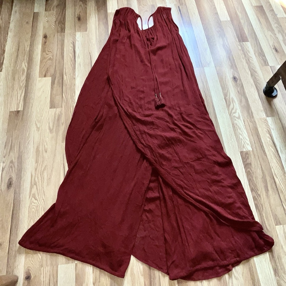 Free People Jumpsuit Small One Piece Asymmetrical Tunic Wide Leg Vintage Boho